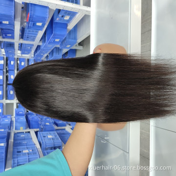 Natural Color Straight Wave Full Cuticle Aligned Unprocessed Indian 13*4 Lace Frontal Human Hair Wigs